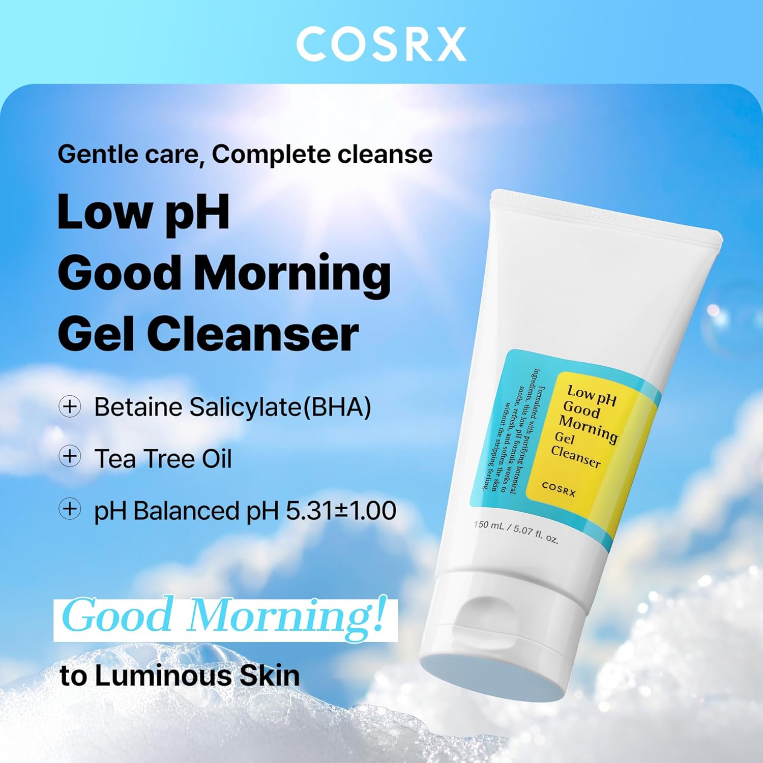 ژل شست‌وشوی Good Morning COSRX ملایم و آبرسان پوست